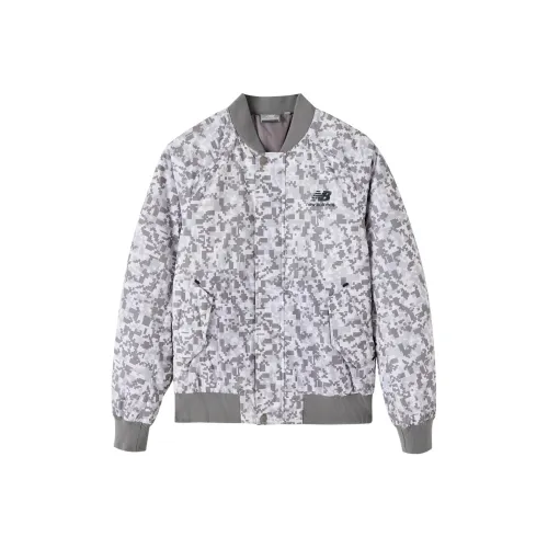 New Balance Jackets Unisex Camouflage Gray