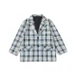 Apricot Blue Plaid