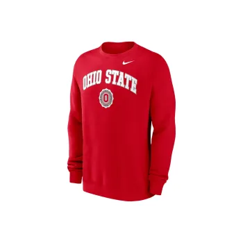 Nike Ohio State Buckeyes Arched Seal Men's Nike College Pullover Crew