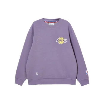 JACK JONES· x NBA JACK&JONESxNBA Spring Summer Sweatshirt Men's Gray Purple
