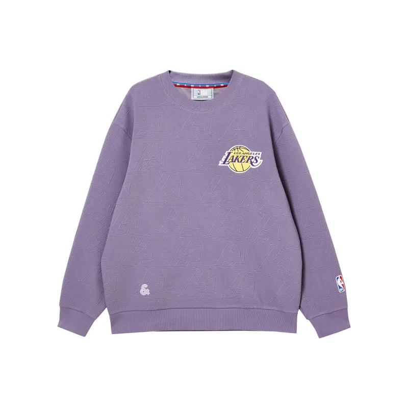 JACK JONES· x NBA JACK&JONESxNBA Spring Summer Sweatshirt Men's Gray Purple-0