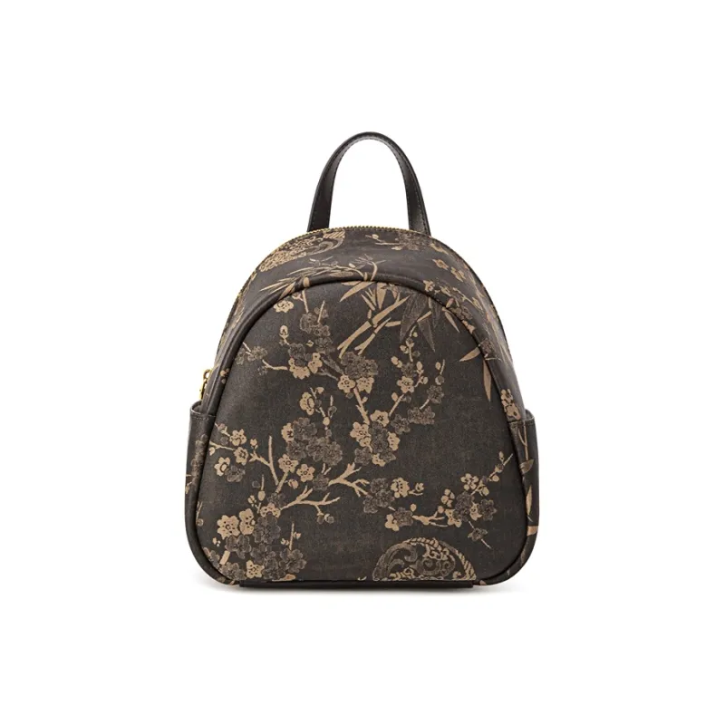 Liang Jin Ji Mulberry Silk Backpack Medium Size Women's Multicolor-11