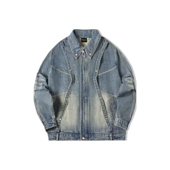 EPTISON Denim Jackets Unisex Denim Blue