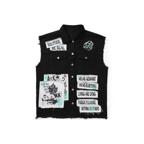 GENANX Vests Unisex Black