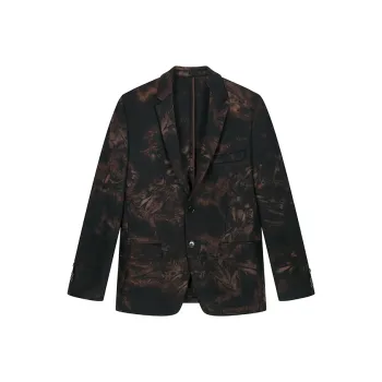 DAVID NAMAN Business Suits Men Brown