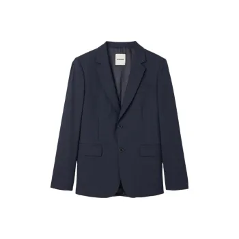 Sandro Single breasted Virgin Wool Blazer