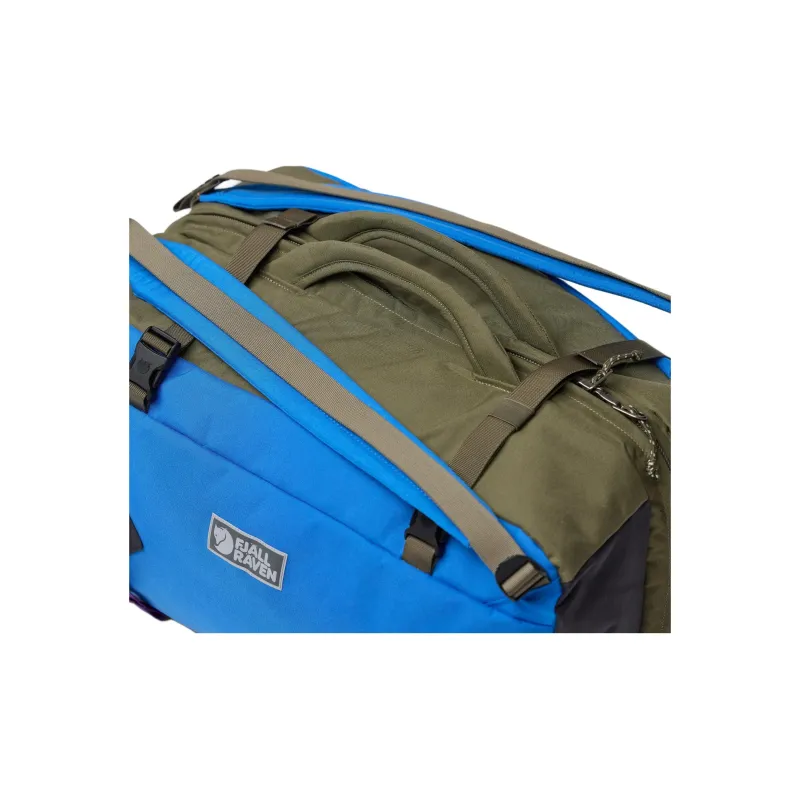 Fjallraven Recycled Nylon Travel Bag 45L Unisex Blue & Green-9
