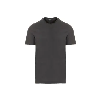 Zanone Short Sleeved Straight Hem Crewneck T Shirt
