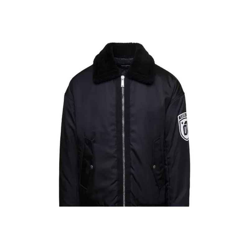 DSQUARED 2 Logo Printed Zip Up Bomber Jacket-5