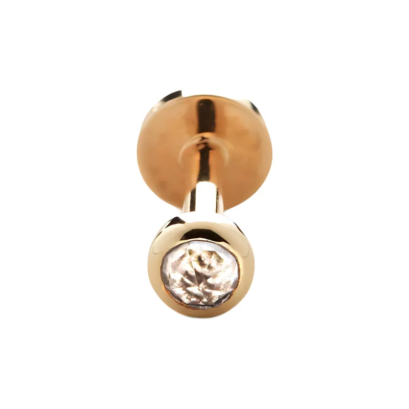 Monica Vinader 14kt Yellow Gold Mini Gem Single Earring-1