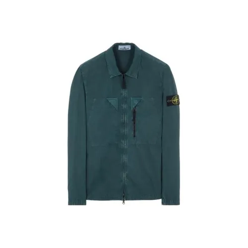 STONE ISLAND Jackets Men Bottle Green