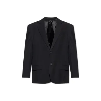 Balenciaga Business Suit Coat, Loose Fit Men's Black