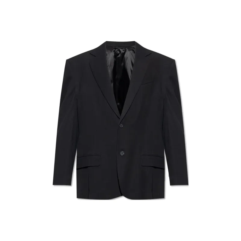 Balenciaga Business Suit Coat, Loose Fit Men's Black-0