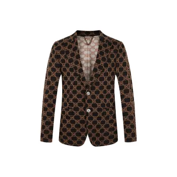 MANGANO Business Suits Men Khaki