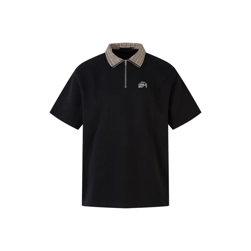 CHARLIE GOLF Polo Shirt Unisex Black-0