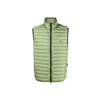 STONE ISLAND Vests Men Green