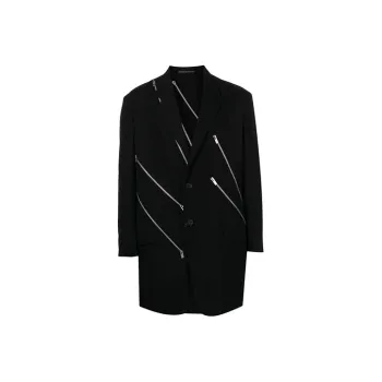 Yohji Yamamoto Zip detail Single breasted Blazer