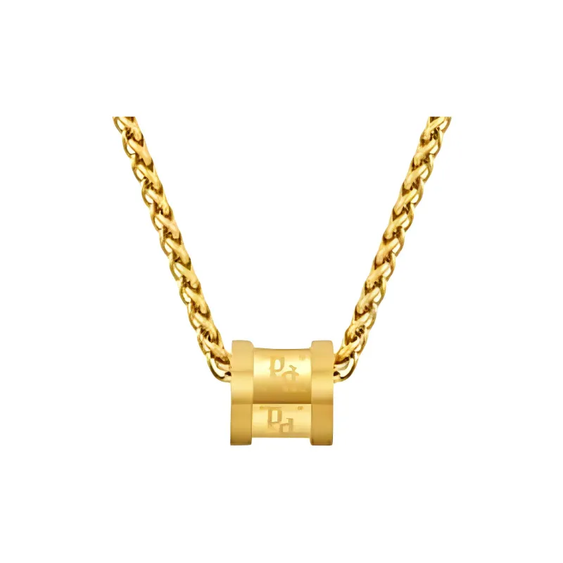Police Steel, Gold Plated Necklaces Men's Gold-1