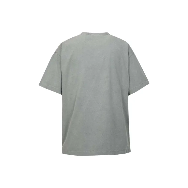 Under Armour Drop Shoulder Sleeve T-Shirt Men's Gray Green-1