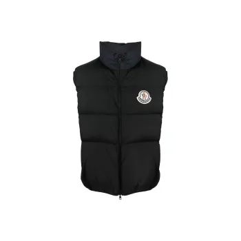 Moncler Almaz Logo Patch Zip Up Vest