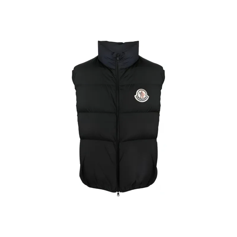 Moncler Almaz Logo Patch Zip-Up Vest-0