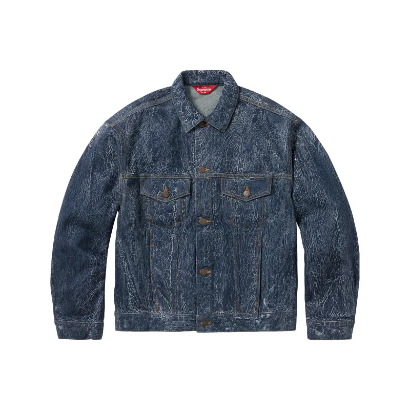 Supreme Crackle Denim Trucker Jacket-3