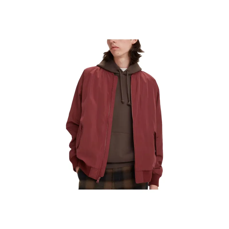 Levis Jackets Men Burgundy-0