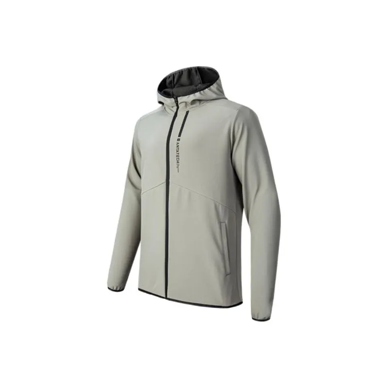 Anta Waterproof And Breathable Windbreaker Jacket Men's Gray-0