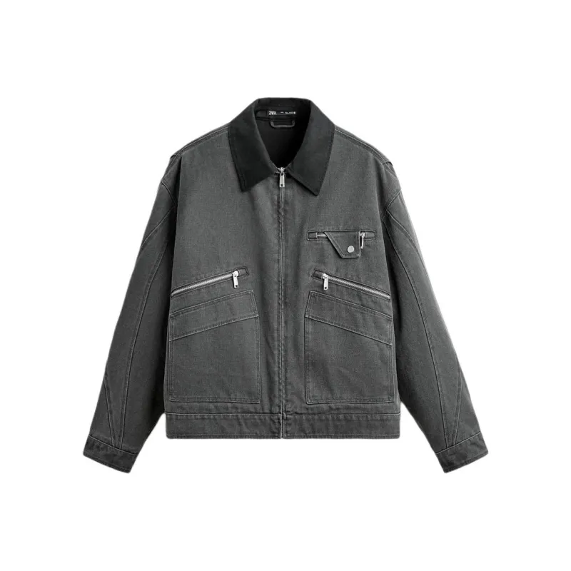 ZARA Jackets Coats Men's Dark Gray-0