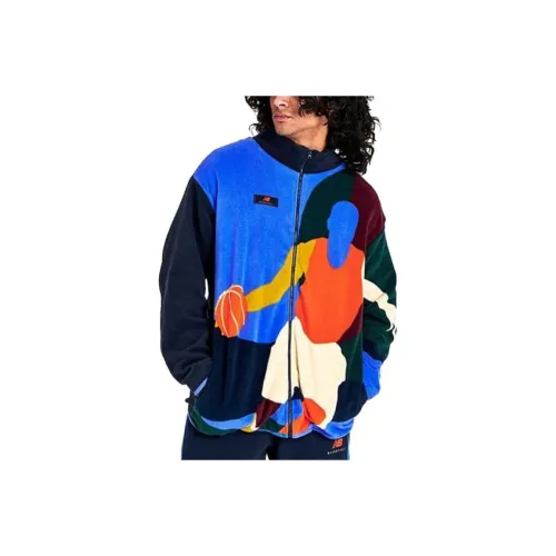 New Balance Abstract Polar Jackets Men Blue