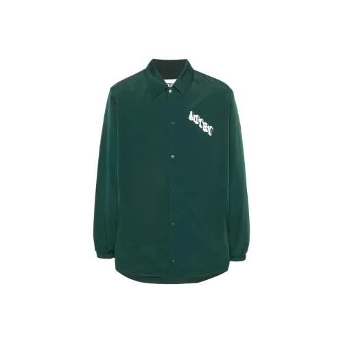 AUTRY Logo Printed Textured Coach Jacket