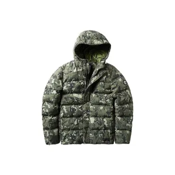 Timberland Down Jackets Men Green Camouflage