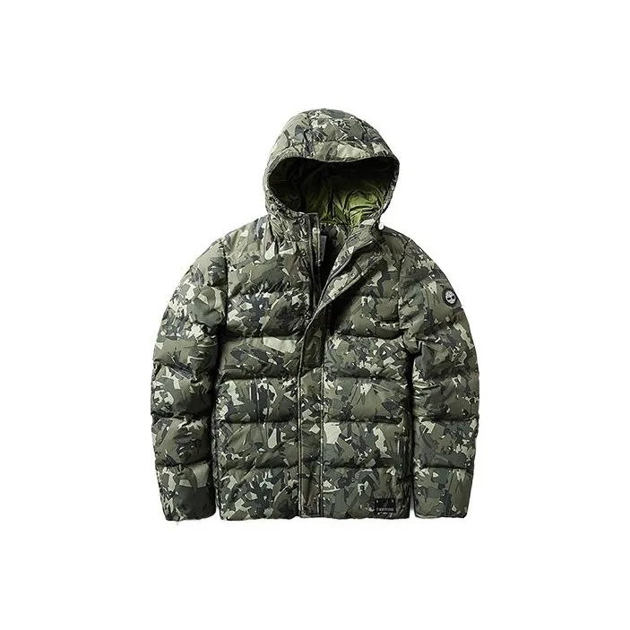 Timberland Down Jackets Men Green Camouflage-0