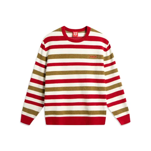 LiNing Rijin Doujin Collection Knitwear Men's White Stripes