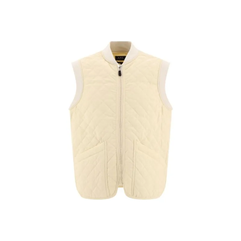 A.P.C Quilted Zipped Vest-0