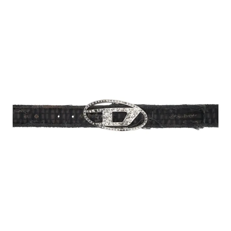 DIESEL B-1DR Embellished Denim Belt-0
