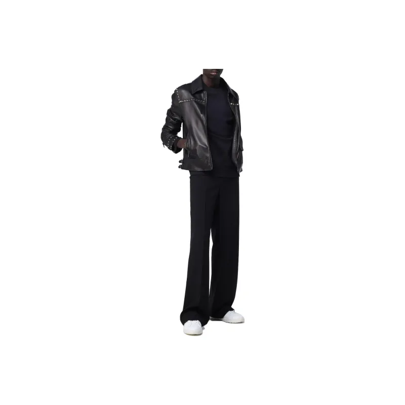 Valentino Jackets Coats Men's Black-0