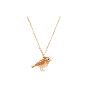 Fable Enamel Alloy Silver-Plated 18K Gold-Plated Zinc Alloy Brass Necklaces Unisex Gold