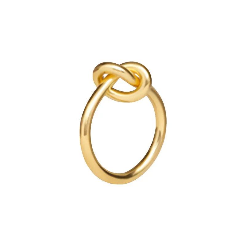 CELINE Knot Ring In Brass With Gold Finish-1