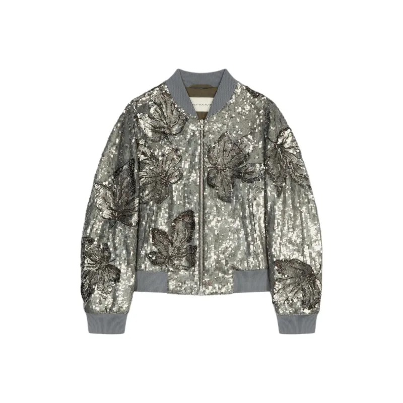 DRIES VAN NOTEN FW24 Jackets Coats Men's Silver-0