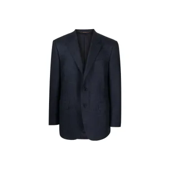 Canali Single-breasted Tailored Wool Jacket