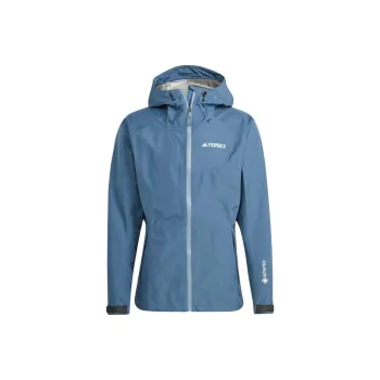 Adidas TERREX XPERIOR Water Resistant Windproof Breathable Windbreaker Jacket Men's Blue