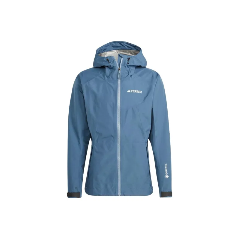Adidas TERREX XPERIOR Water-Resistant Windproof Breathable Windbreaker Jacket Men's Blue-0