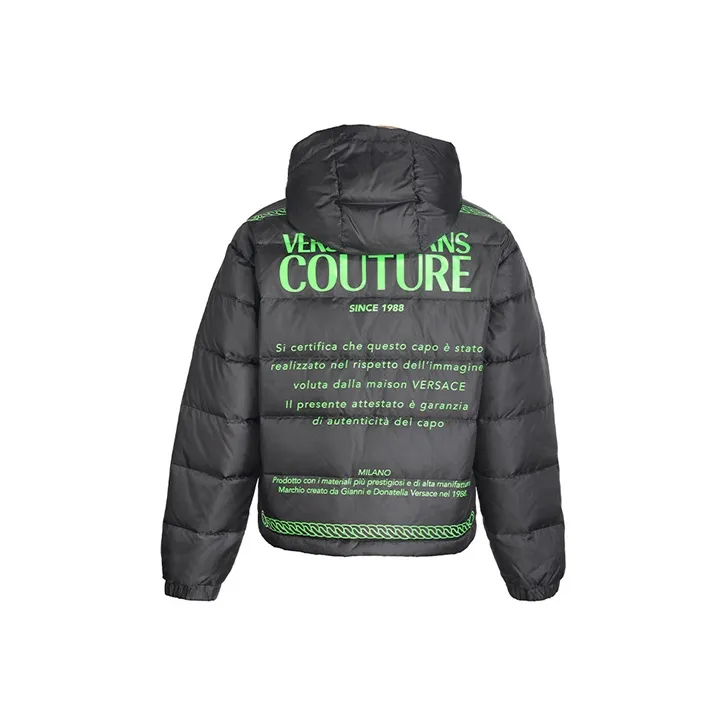 VERSACE JEANS COUTURE Down Jackets Men Black-0