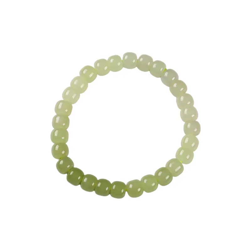 Execute The Blessing Hetian Jade Bracelets Yellow Jade Unisex-0