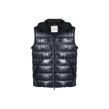 Moncler Vests Men Dark Blue