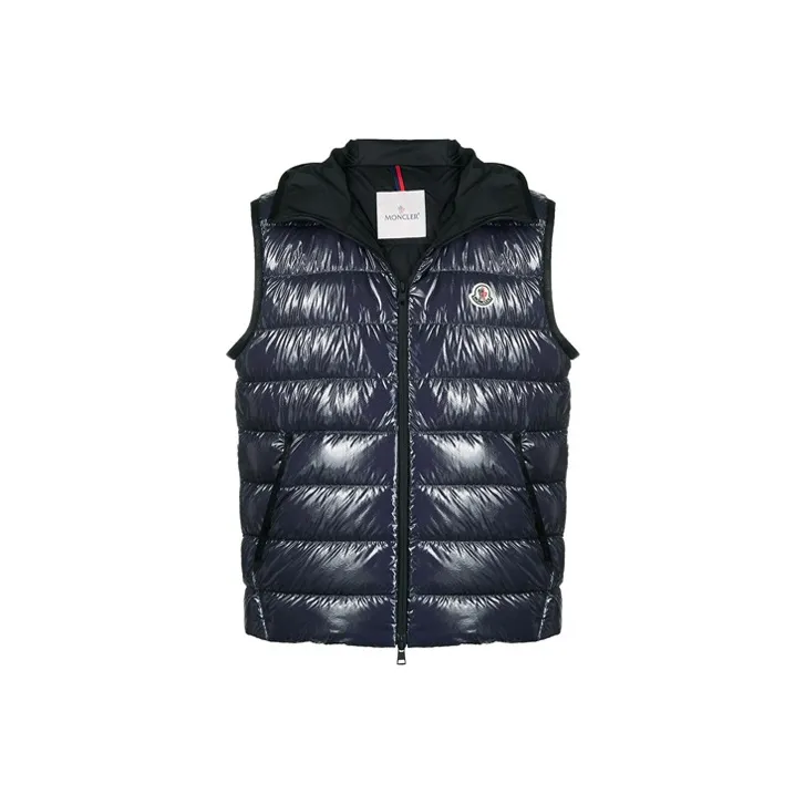Moncler Vests Men Dark Blue-0