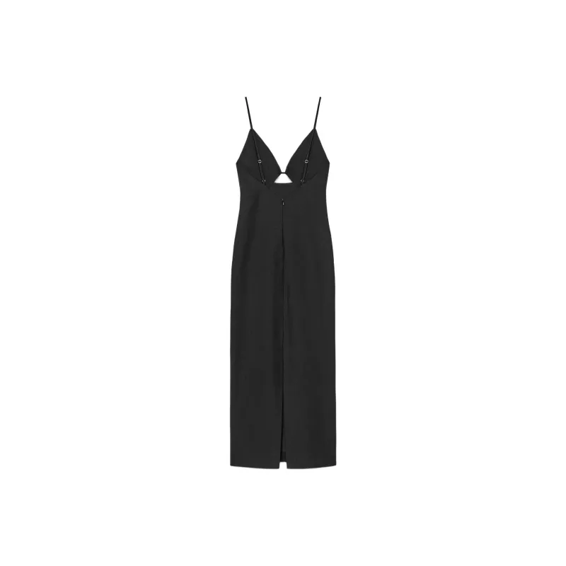 ZARA Slip Dresses Women's Black-1