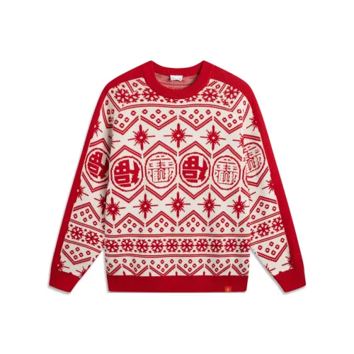 LiNing Sports Life Collection Knitwear Men's Red