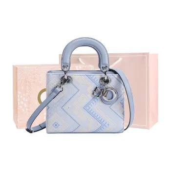 MISS GAIL Synthetic Leather Handbag Regular Women's Tribal Blue